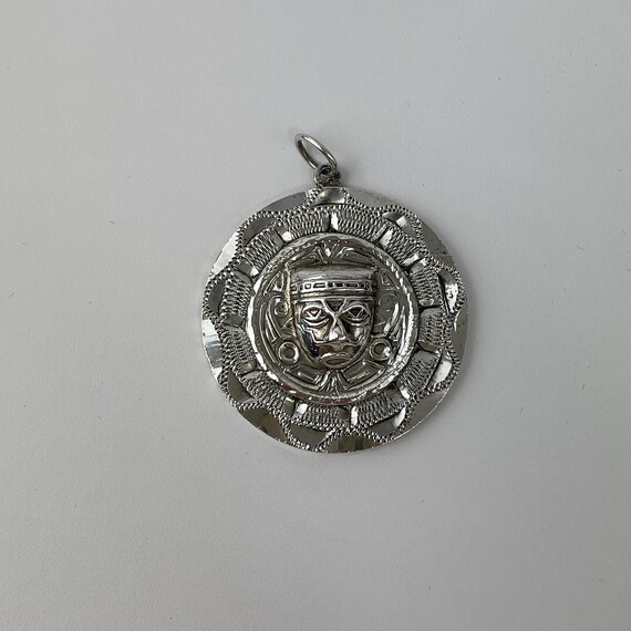 Native Mexican Tribal Pendant and Hidalgo M Silve… - image 3