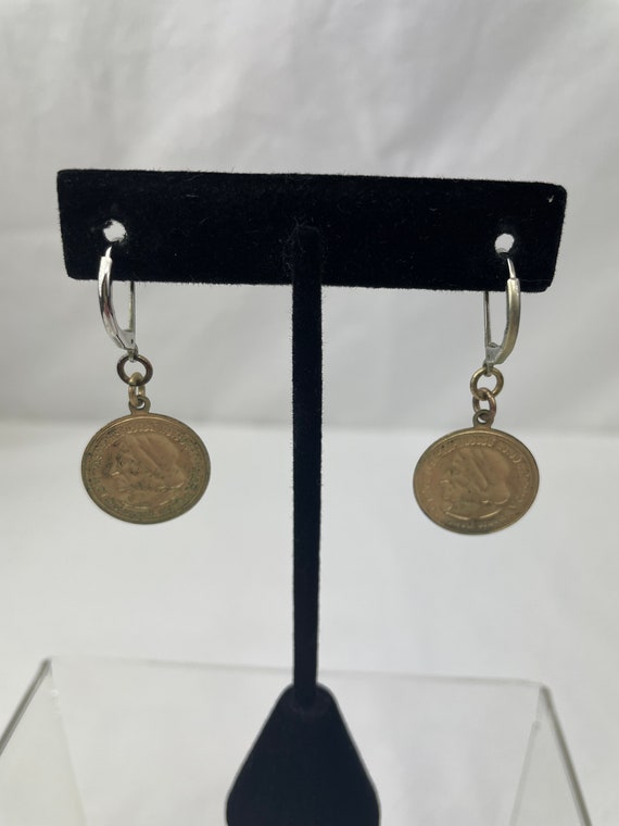 USA Columbian Half Dollar Replica Earrings / Coin… - image 8