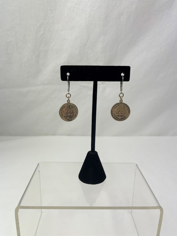 USA Columbian Half Dollar Replica Earrings / Coin… - image 2