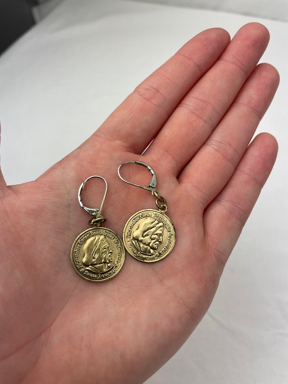 USA Columbian Half Dollar Replica Earrings / Coin… - image 9