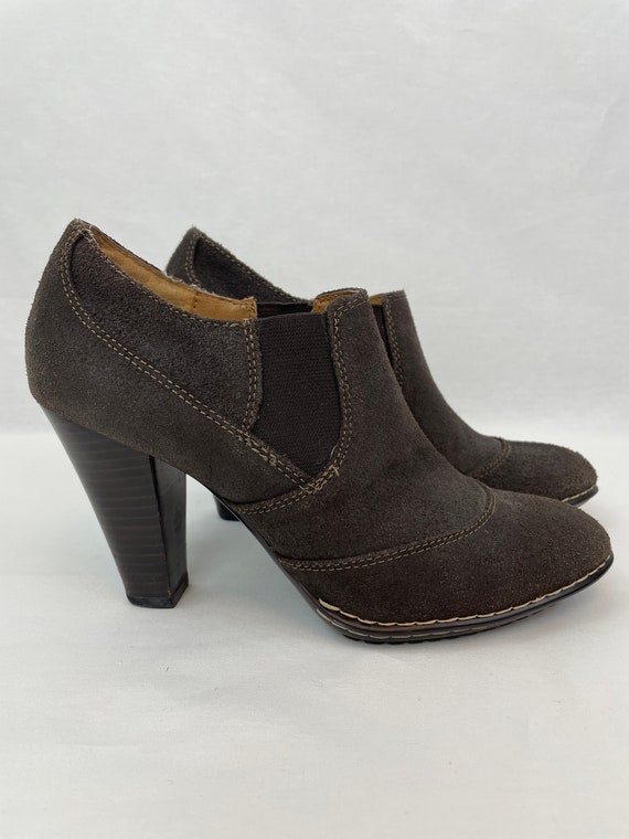 Sofft Suede Ankle Bootie With Heel Simola Size 7.5 Etsy UK