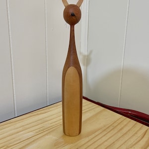 Slender Danish Teak Cat Figurine. FREE SHIPPING!!