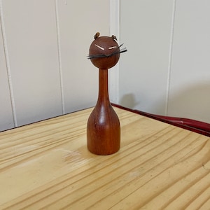 Danish Teak Cat Figurine, FREE SHIPPING!!