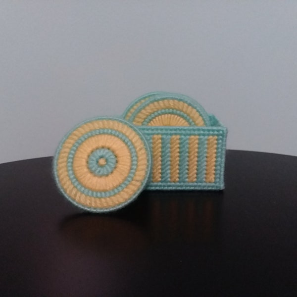 Plastic Canvas Coasters - Etsy