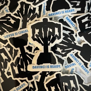 Robotic “Davinci Is Ready” Die Cut Medical Sticker | Surgery Operating Room Healthcare Humor