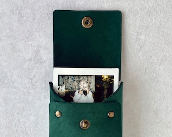 Velvet Instax Square sleeve 3.4×2.8in | square instant photography gift idea | vegan print keepsake sleeve