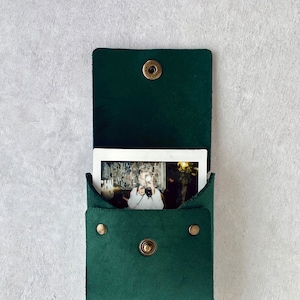Velvet Instax Square sleeve 3.4×2.8in | square instant photography gift idea | vegan print keepsake sleeve