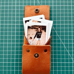 Pochette en velours avec imprimés Instax | Instax Mini 3,4×2,1 po. | idée cadeau photo | enveloppe souvenir à imprimé végétalien