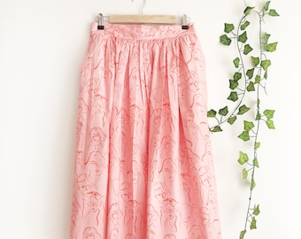 Blue iridescent pleated midi skirt store