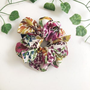 Floral Print Scrunchies Cute Hair 90s Hair Accessories  Printed Scrunchies Hair Bobbles Hair Ties