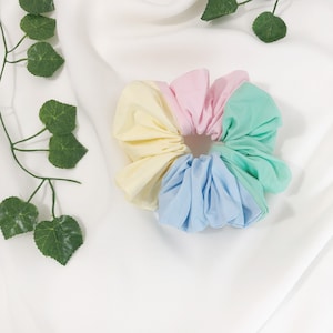 Pastel Cotton Scrunchies Cute Hair 90s Hair Accessories  Printed Scrunchies Hair Bobbles Hair Ties