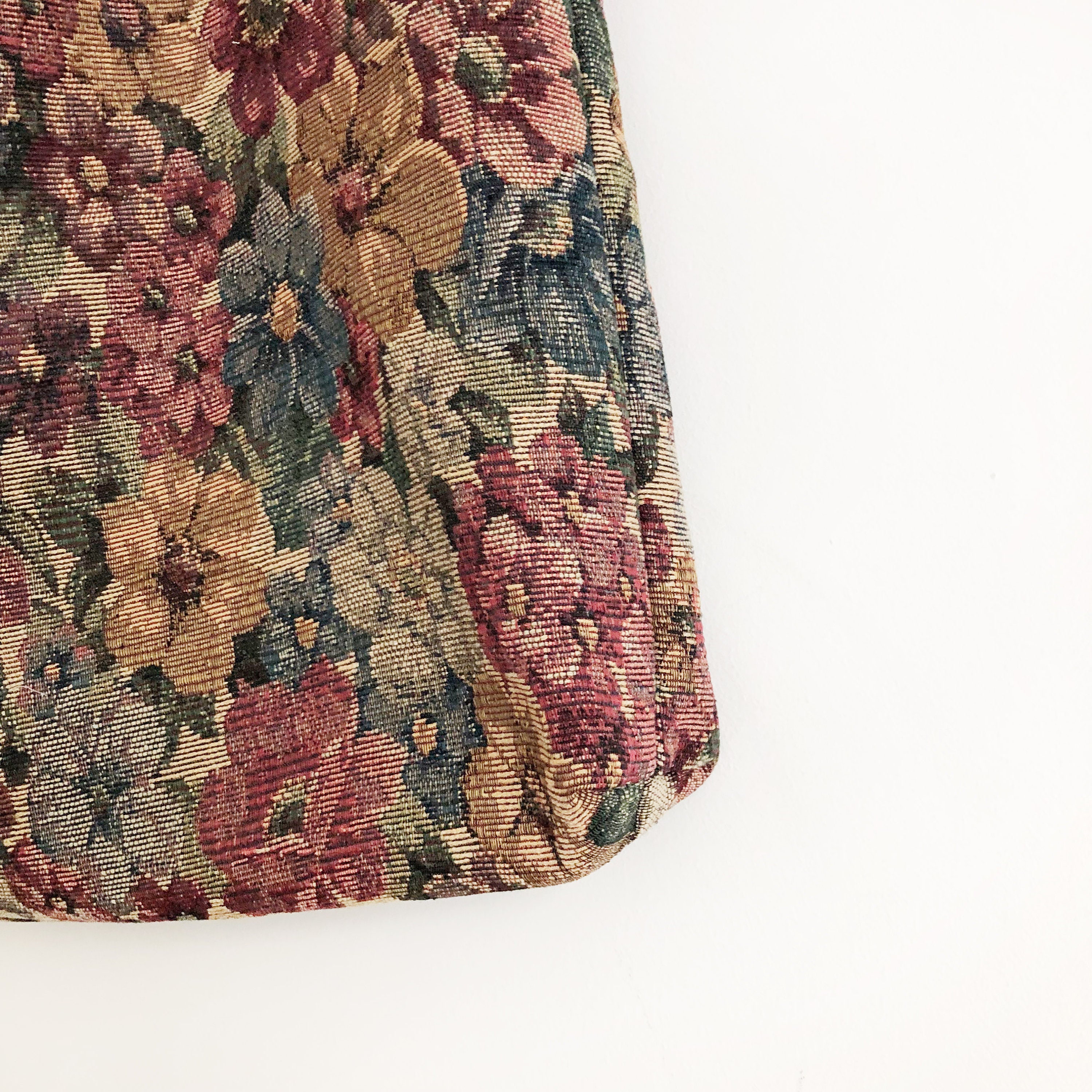 Personalised Embroidery Jacquard Fabric Bag With Pockets Etsy