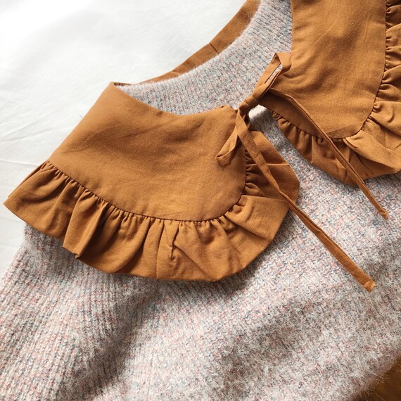 Wide Cotton Removable Collar Frill collar Detachable Frill Etsy