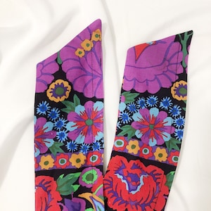 Kaffe Fassett Artisan Print Cotton Wire Diadema, Diadema ancha, Diadema de nudo de envoltura de cabello, Aspecto de bufanda en la cabeza,