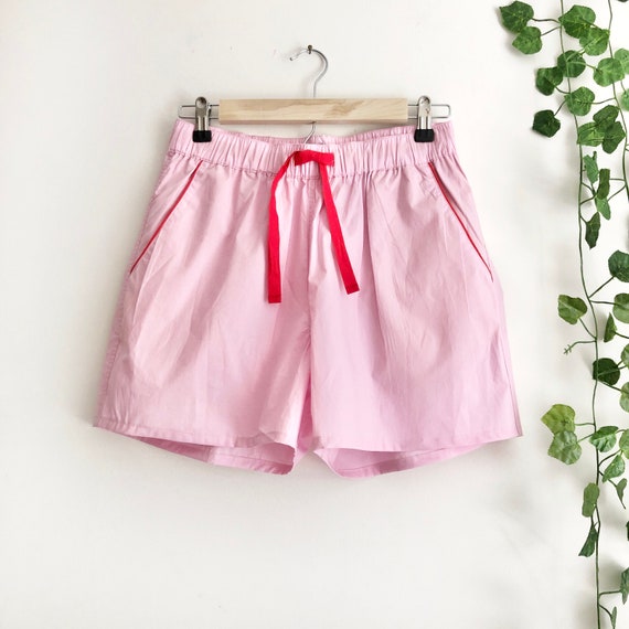 Logisch ironie Zuidelijk Pink 100% Cotton PJ Shorts Pyjama Shorts Loungewear Pull on - Etsy