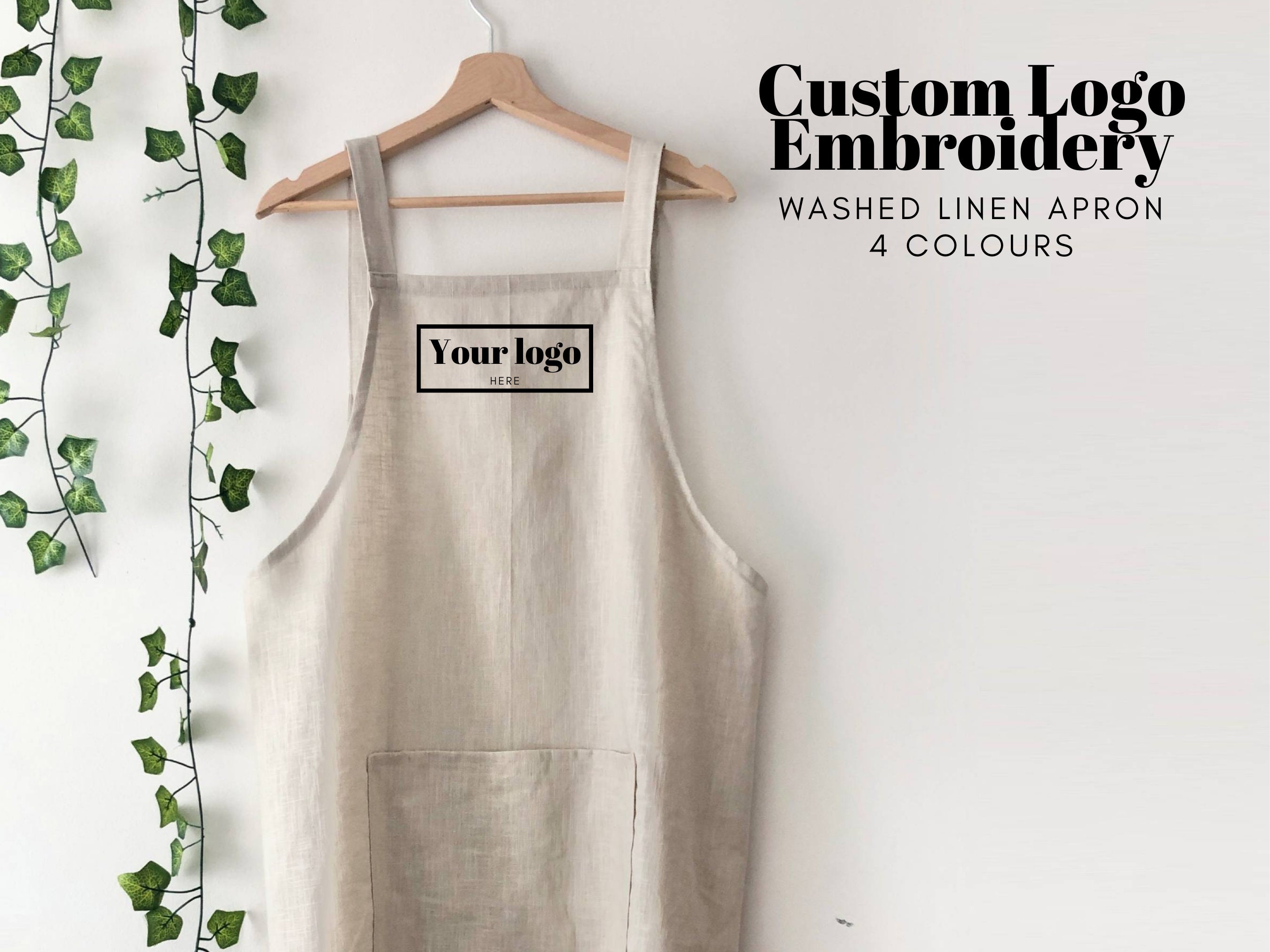 Crossback Apron Crossback Linen Apron Japanese Apron Japanese Linen Apron  Pinafore Apron Workshop Apron Crossover Apron 