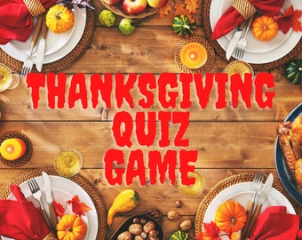 Thanksgiving QUIZ Game | Family Game Thanksgiving Party Game | Games for Thanksgiving ||Powerpoint Games for Zoom || Virtual Thanksgiving
