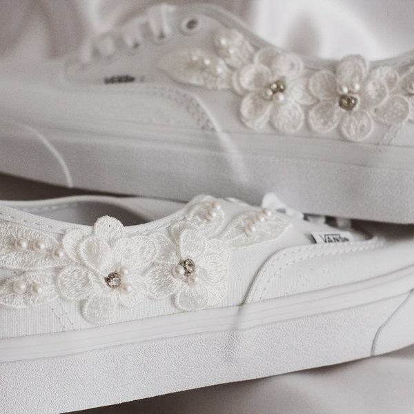 embroidered tennis shoes