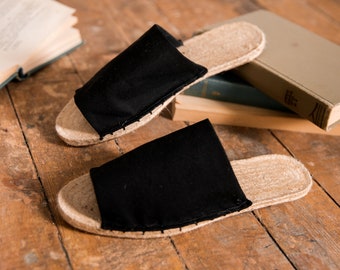Printable slippers pattern men DIY_Download Espadrille slippers sewing instruction and pattern_Men slippers sewing video and pattern