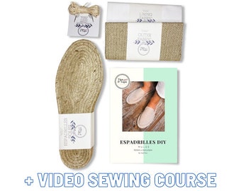 Espadrilles Loafers Women DIY kit: custom beige mules women_diy kit for women_DIY custom shoe_DIY women loafers kit_espadrille shoe kit