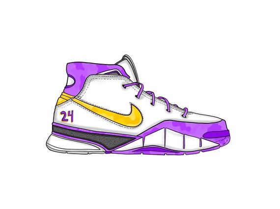 kobe shoes drawing
