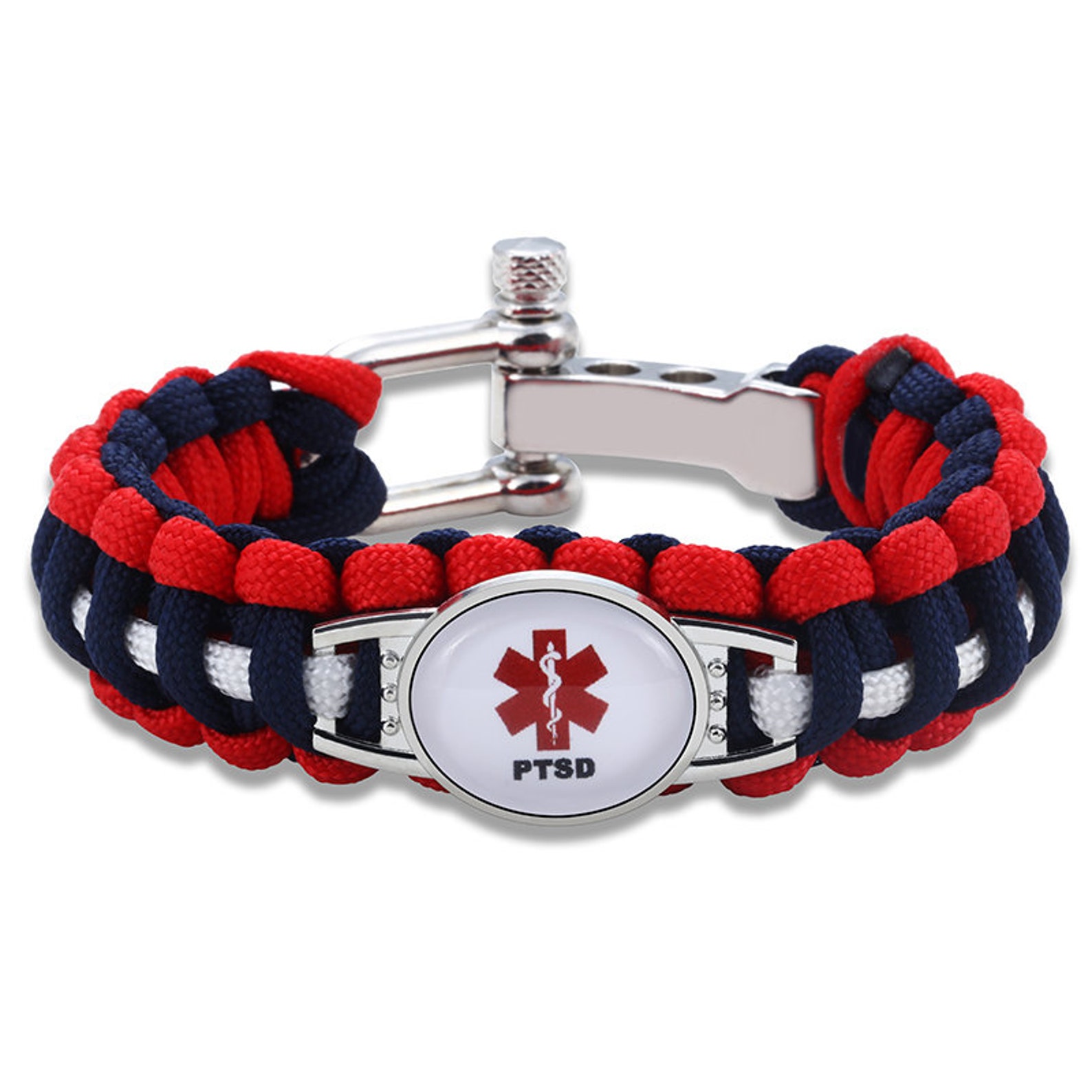 Ptsd Paracord Adjustable Bracelet MEDICAL ALERT Bracelet Etsy