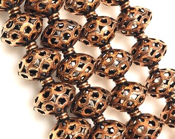 COPPER 4MM BALI STYLE BRIGHT SPACER 100 PCS SOLID COPPER BBCP57 COPPER 4MM BALI STYLE BRIGHT SPACER 100 PCS SOLID COPPER BBCP57