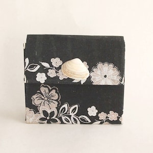 Elegant in black - upcycled wallet made from milk carton