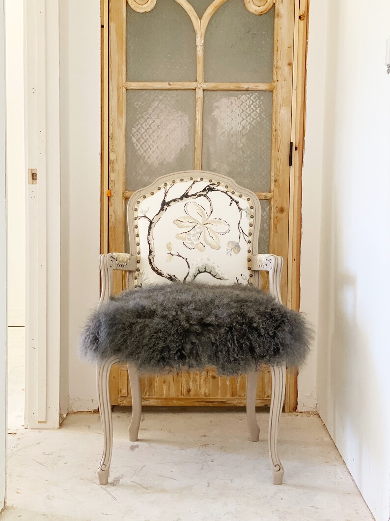 Custom Vintage Floral French Louis Statement Chair Tibetan Etsy