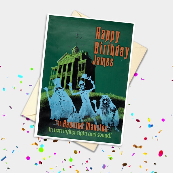 Haunted Mansion Personalised Card