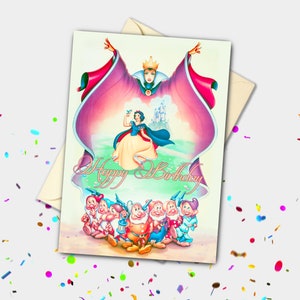Carte personnalisée blanche neige classique