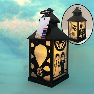 UP Lantern Ornament -- Carl, Ellie, Russell, Kevin & Dug | Light up Home Décor Hanging Ornament