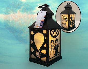 UP Lantern -- Carl, Ellie, Russell, Kevin & Dug | Light up Home Décor Hanging Ornament