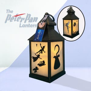 Peter Pan Lantern Ornament | Captain Hook, Tinker Bell | Light up Home Décor Hanging Ornament