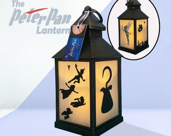 Peter Pan Lantern Ornament | Captain Hook, Tinker Bell | Light up Home Décor Hanging Ornament