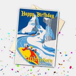 Cartão personalizado Matterhorn Bobsleds
