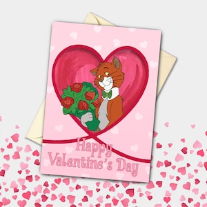 Saint-Valentin des aristochats Thomas O'Malley | Célébration, fiançailles, proposition Carte de voeux