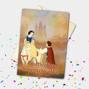 Blanche-Neige Happily Ever After Carte personnalisée