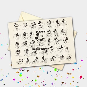Carte de fête Mickey Mouse classique