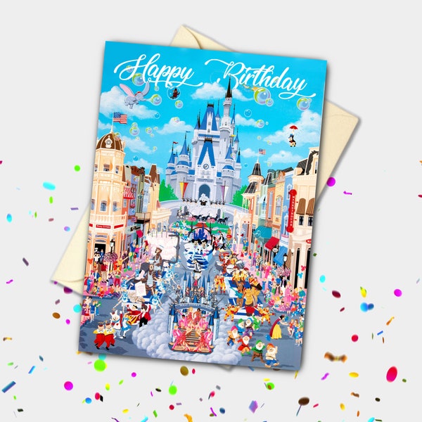 Magic Kingdom Parade Personalised Card