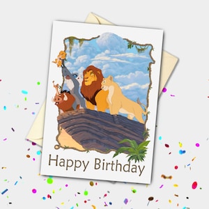 De Lion King Pride Rock gepersonaliseerde kaart