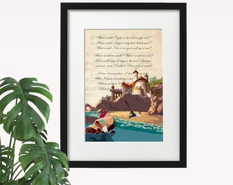 Little Mermaid 'Part of Your World' Wall Art Print