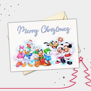 Mickey Mouse and the Gang Personalised Christmas Card