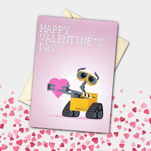 WALL-E Valentinstag Karte | Feier, Verlobung, Vorschlag Grußkarte