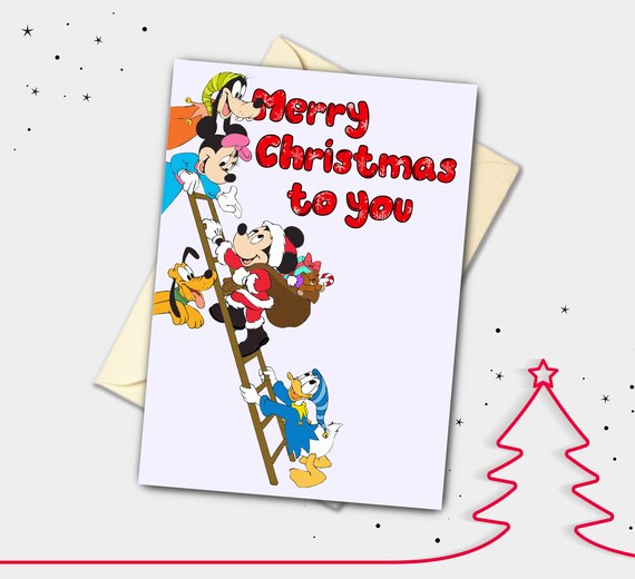 サンタミッキー、グーフィー、ドナルドのパーソナライズされた