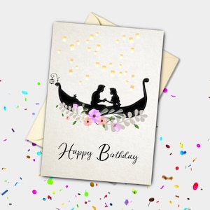 personnalisée Raiponce « emmêlée » | Carte de voeux Célébration, anniversaire, mariage, Saint-Valentin