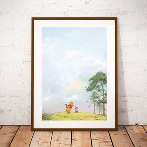 Winnie the Pooh and Piglet Wall Art Print