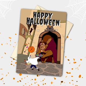 Halloween des bonbons ou des sorts de bête de Zazzle.be Liste d'envies Vous avez des idées ? Carte de voeux pour les fêtes de fin d'année