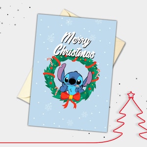Carte de Noël personnalisée Couronne de points