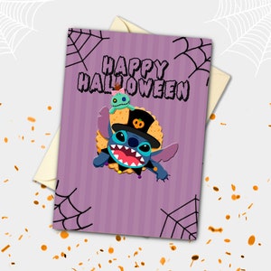 Lilo & Stitch : carte d'Halloween Stitch